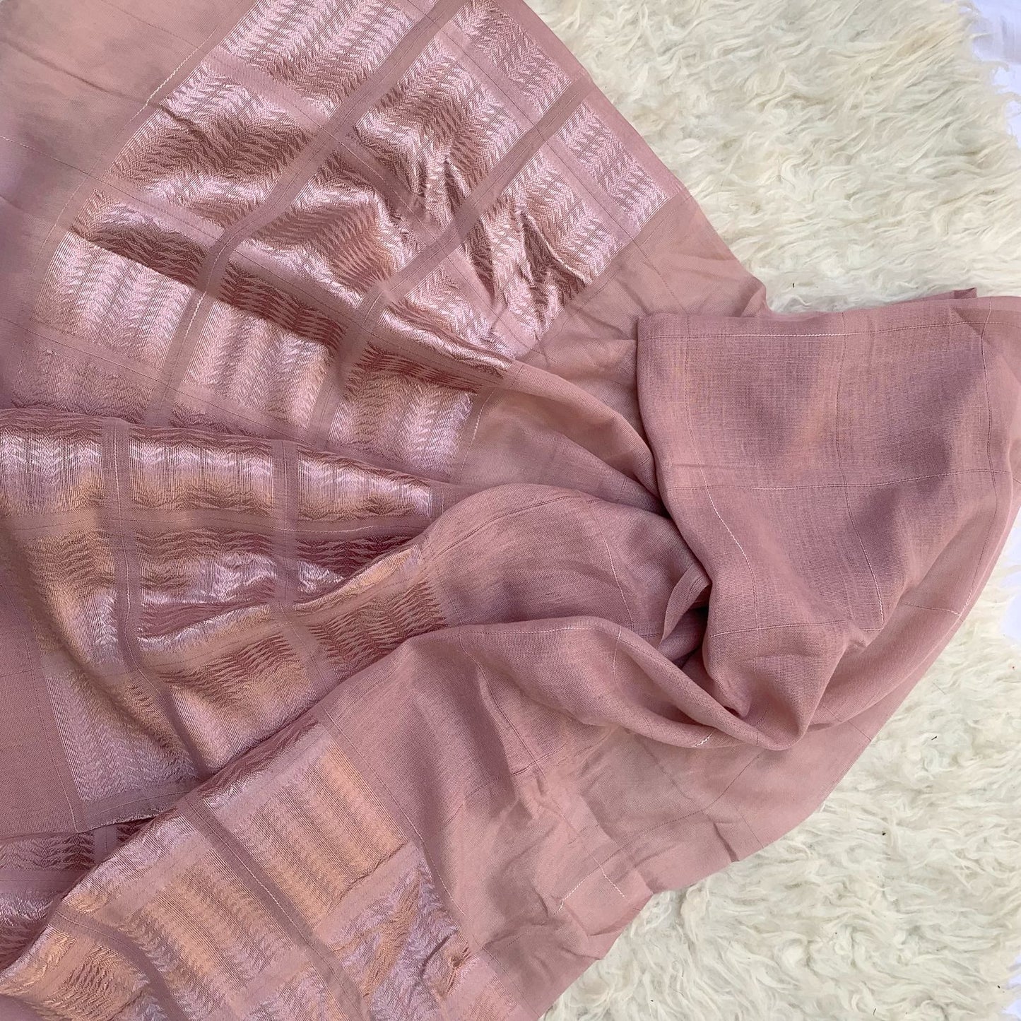 Jacquard Lawn-Muted Pink