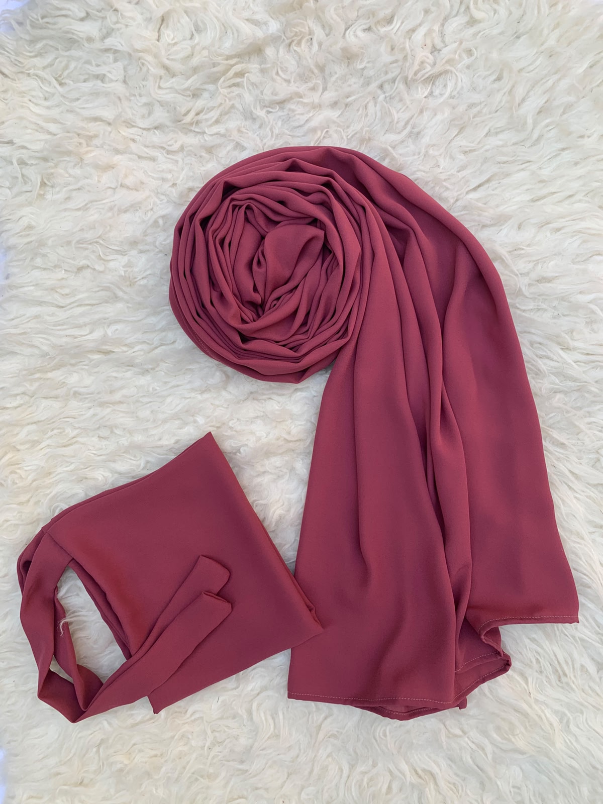 Double Georgette-Ruspberry Pink