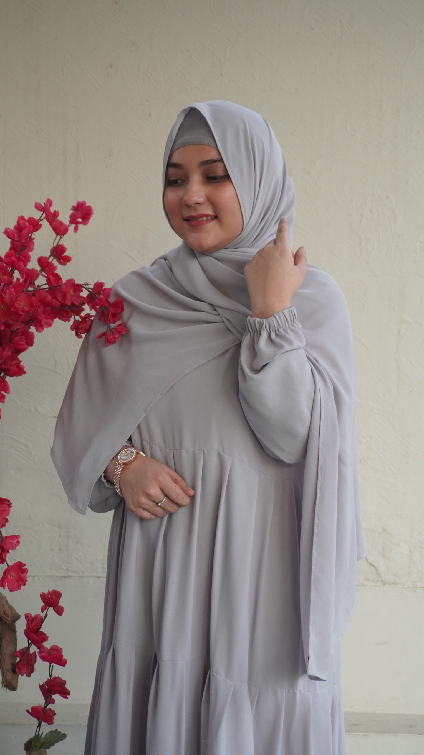 Modest Frock-Grey