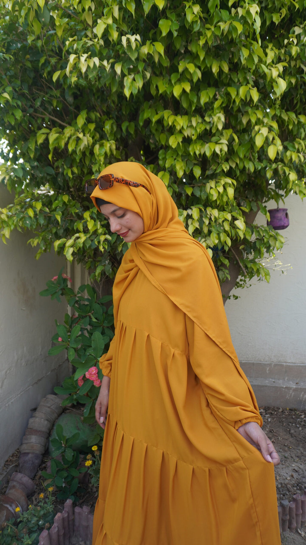 Modest Frock-Mustard
