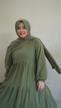 Modest Frock-Olive Green