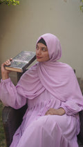 Modest Frock-Lilac