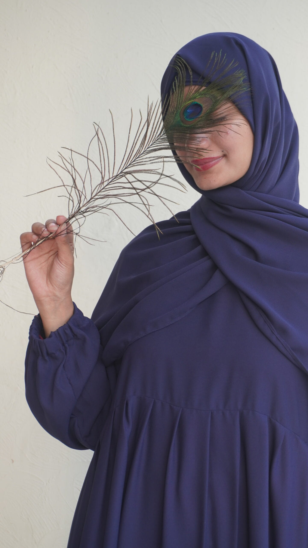 Modest Frock-Navy Blue