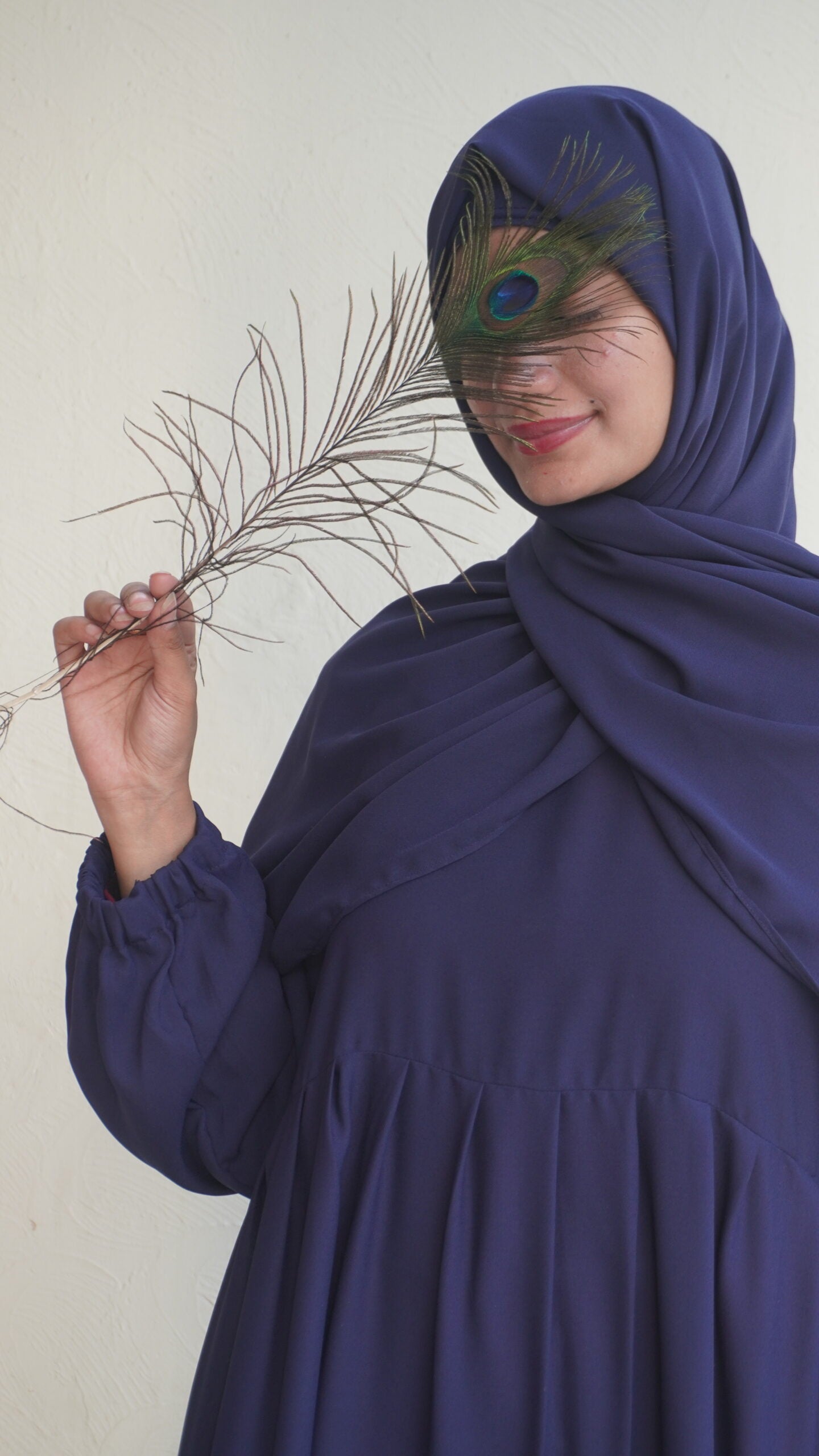 Modest Frock-Navy Blue