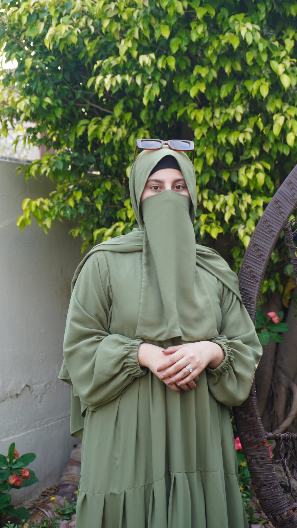 Modest Frock-Olive Green