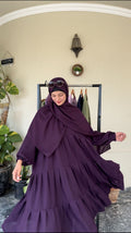Modest Frock-Plum