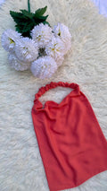 Elastic Half Niqab-Peachy Pink