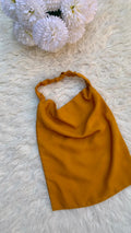 Elastic Half Niqab-Mustard