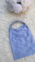 Elastic Half Niqab-Ice Blue