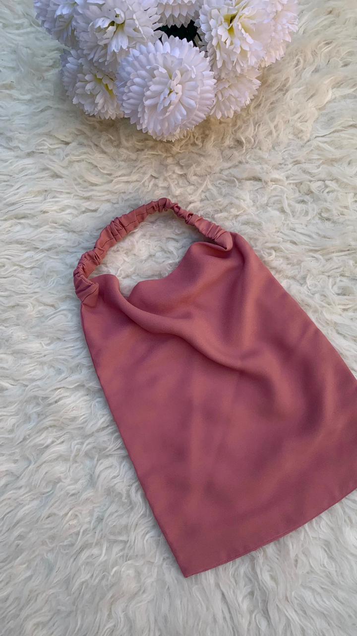Elastic Half Niqab-Light Pink