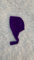 Underscarf Tie Back-Purple
