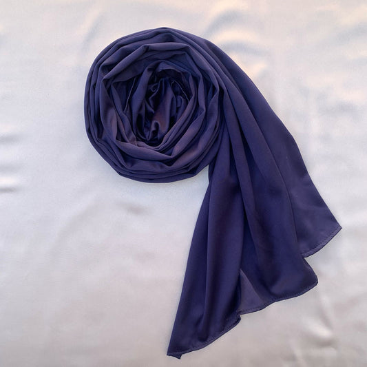 Lustre Silk- Navy Blue
