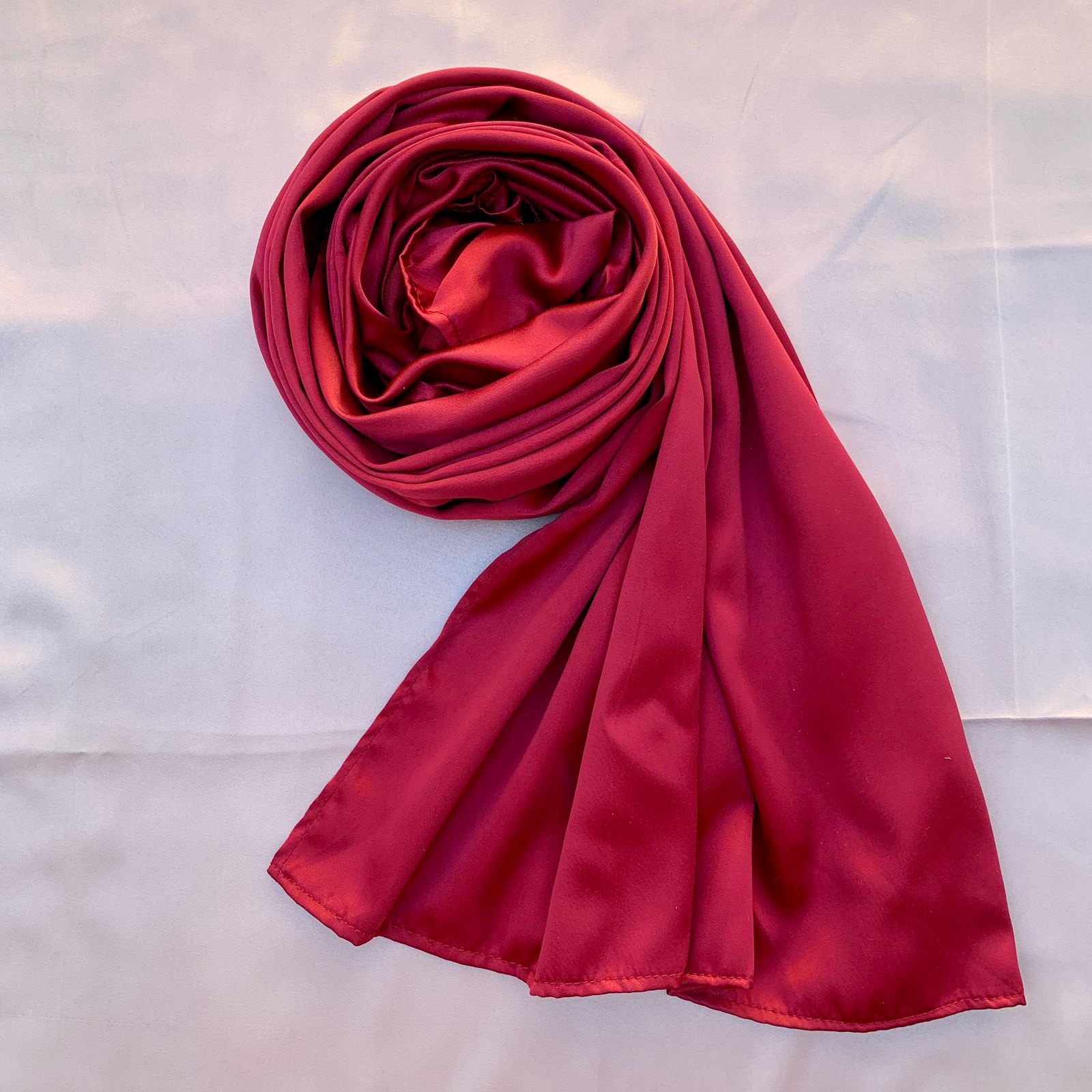 Lustre Silk- Maroon