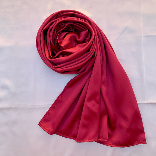 Lustre Silk- Maroon
