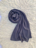 Charcoal Grey-Double Georgette