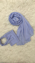 Double Georgette-Aqua Blue