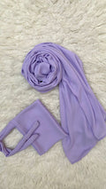 Double Georgette-Lavender