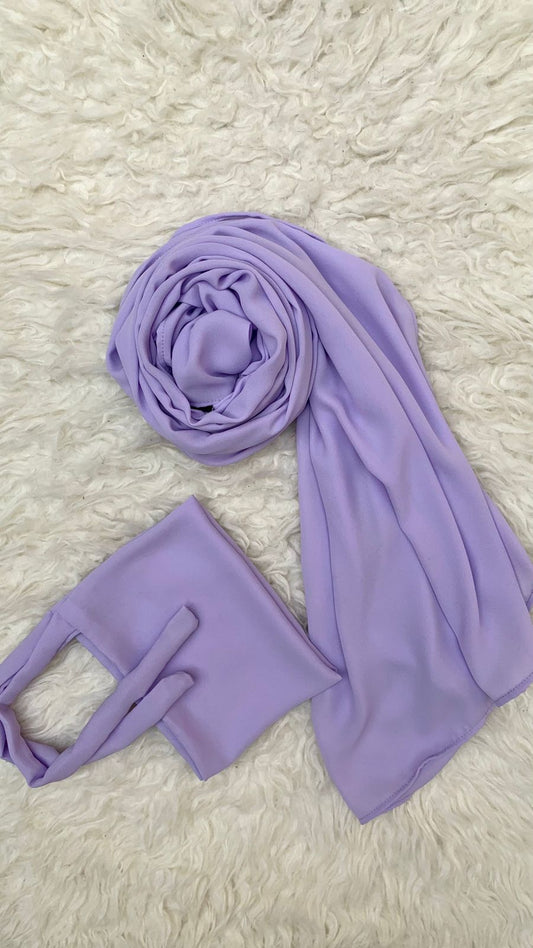 Double Georgette-Lavender