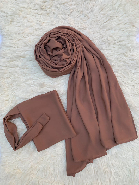 Double Georgette-Taupe