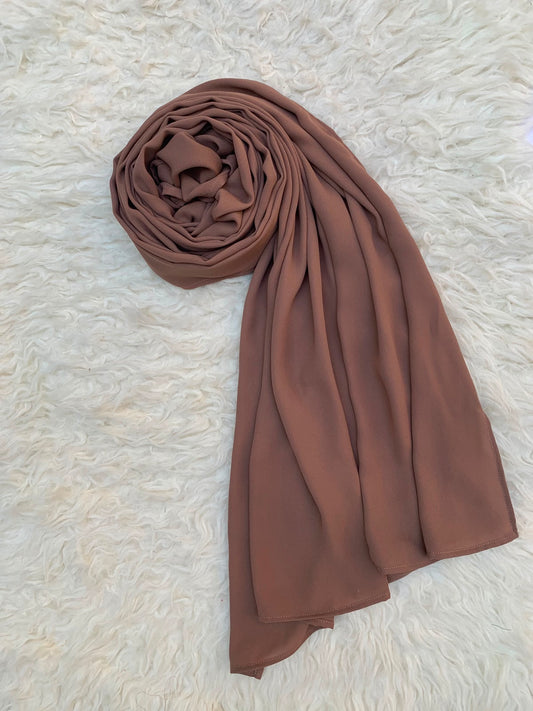 Taupe-Double Georgette