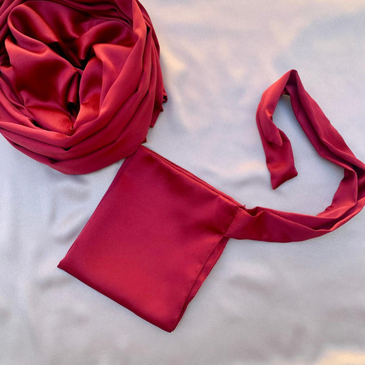 Lustre Silk- Maroon