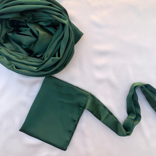 Lustre Silk- Bottle Green
